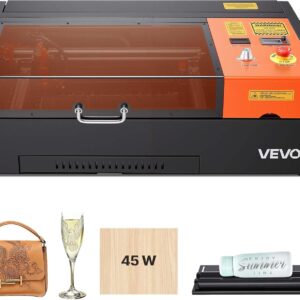VEVOR Graveur Laser CO2 45W - Découpeuse Pro 300x200mm