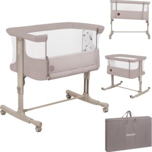 LIONELO Aurora Lit bébé 3 en 1 Cododo - Beige