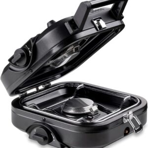 KEMPER Réchaud gaz 2 feux 4600W pliable - Camping