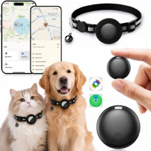 Traceur GPS pour chat et chien sans abonnement (noir)