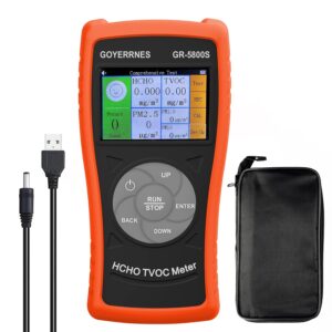 Détecteur qualité air GOYERRNES GR-5800S HCHO/PM2.5/TVOC