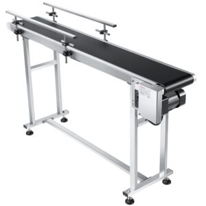 Convoyeur à bande VEVOR 150 cm acier inoxydable