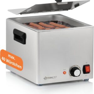 Mahlzeit Chauffe-saucisses électrique 1200W - Acier Inox