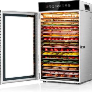 Déshydrateur Pro Kwasyo 18 plateaux 800W Inox