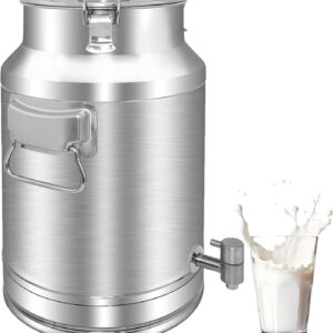 Cuve de stockage lait 5L inox avec robinet