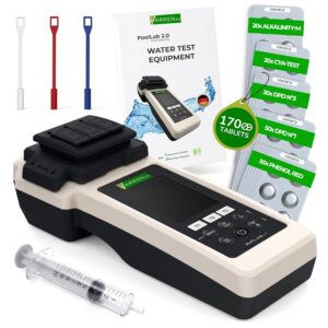 PoolLab 2.0 - Testeur électronique piscine + 170 comprimés