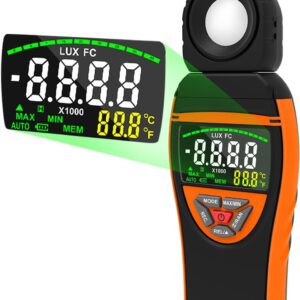 Luxmètre Numérique WapoRich RQ-8801 0,1-400 000 Lux