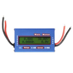Wattmètre Prof. 100A/60V - Testeur Énergie Solaire & RC