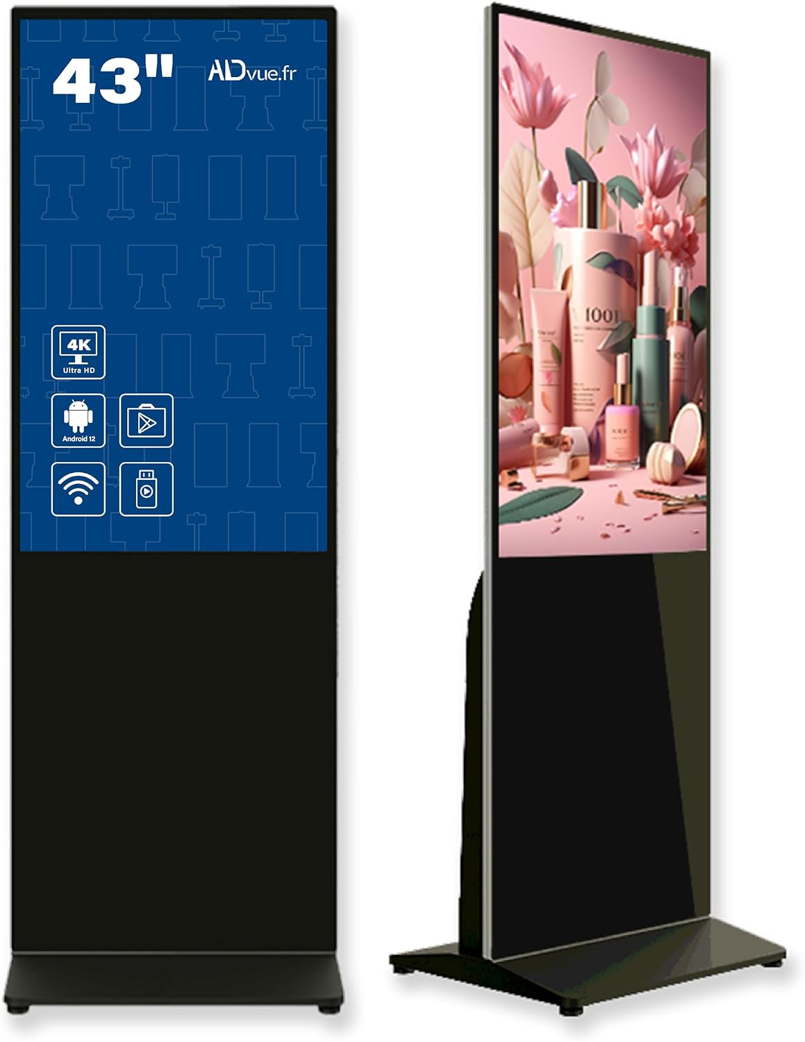 Totem Publicitaire Tactile 43" 4K Android - ACTIEXPRESS