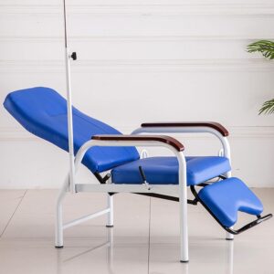 Fauteuil médical inclinable avec support perfusion