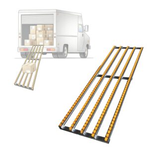 Convoyeur rouleaux gravitaire 50x100cm HJZALMI