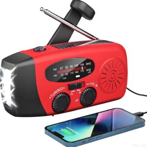 Radio solaire manivelle LED 2000mAh - SOLARBABY