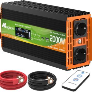 Convertisseur 12V 220V 2000W Pur Sinus - Onduleur MINGHAOXIN
