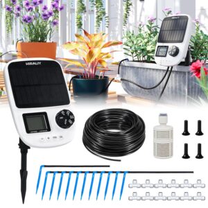 HIRALIY Arrosage Solaire Auto - Kit 12M, 12 Piquets Goutteurs