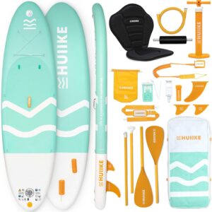 HUIIKE Paddle Gonflable 2-en-1 (SUP/Kayak) + Accessoires