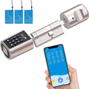 RUILON Serrure connectée porte entrée - Serrure intelligente à code