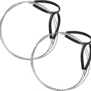 Scie de poche acier inoxydable 2 pièces fil diamanté