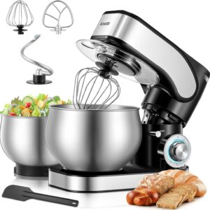 Robot pâtissier 1300W FOHERE 5L + 3L - 6 vitesses