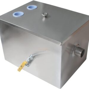 Intercepteur graisse 2 entrées inox pour cuisine pro