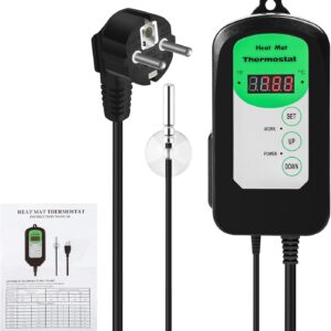 Thermostat Prise 1000W pour Terrarium & Reptiles