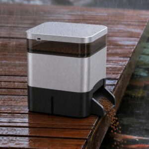 Distributeur auto poisson bassin 4L, solaire + appli 2,4GHz