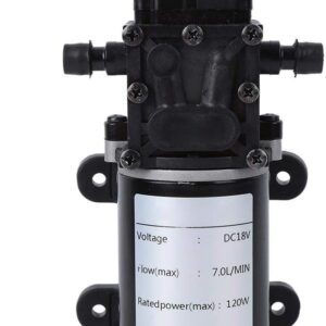 Pompe à diaphragme DC12V 120W – Régulation auto, 7L/min