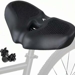 Selle vélo universelle extra large et confortable - Noire