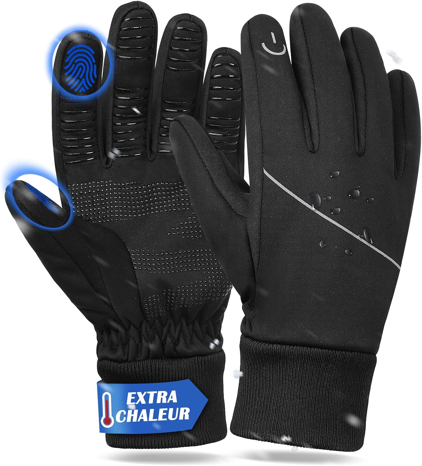 Gants vélo hiver tactiles imperméables BIKINGMOREOK