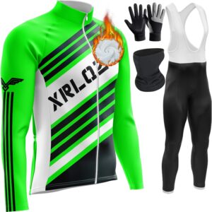 Ensemble Cyclisme Hiver Homme - Polaire Thermique & Pantalon Bretelles