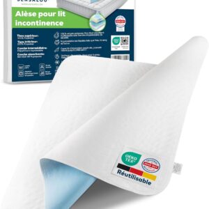 Sensalou Alèse Imperméable 90x160 cm - Réutilisable et Lavable
