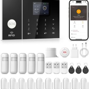 Kit alarme maison sans fil PGST connectée 2G/WiFi