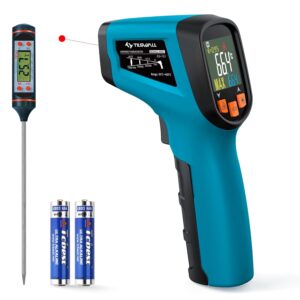 Tilswall Thermomètre Infrarouge Laser -50°C~600°C Bleu