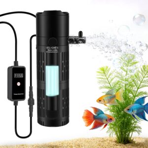 Filtre Aquarium 4 en 1 avec UV & Minuterie 1200 L/H