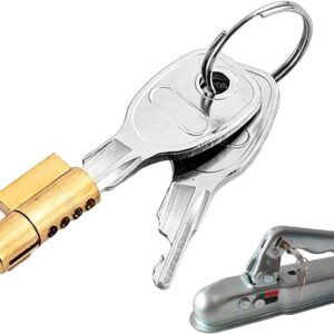 Antivol remorque cuivre avec 2 clés - Sécurité attelage