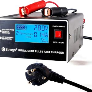Chargeur Batterie 12V/24V Auto Moto Bateau 10A 250W