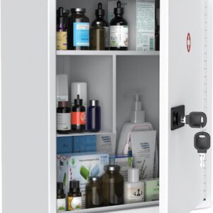Armoire pharmacie murale Uniclife verrouillable blanc