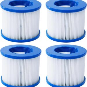 Filtres spa 10×7,5 cm – Lot de 4 (LUDHEP)