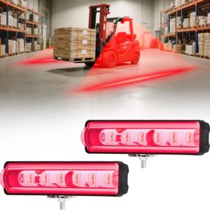 Lot 2 feux LED rouges sécurité AGV & chariots