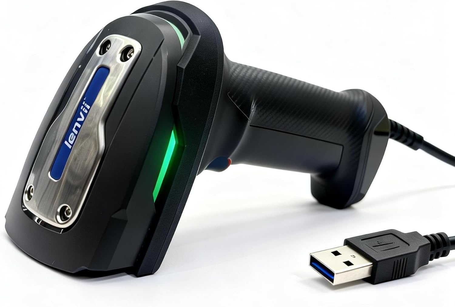 Scanner codes-barres 2D filaire LENVII – Plug & Play