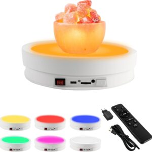 Plateau tournant 360° LED 6 couleurs pour photo/cristal