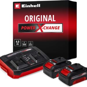 Einhell Starter Kit Power X-Change 2x4,0Ah + Chargeur Double
