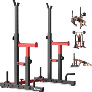 PASYOU Cage de Squat Réglable, Multifonction Muscu
