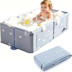 Baignoire pliable bébé Kingbar 0-8 ans - Bleu