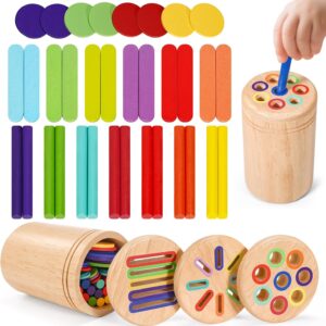 DESPOINA Jouet Montessori 3 en 1 en Bois - Cadeau Bébé