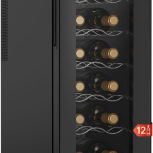 Cave à vin WIE 12 bouteilles 33L - Silencieuse & design