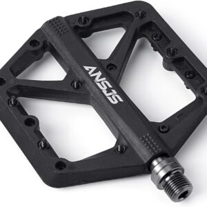 Pédales VTT aluminium noires ANSJS 9/16"