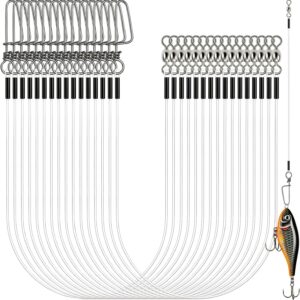 Realure Bas de ligne fluorocarbone 16 pièces kit pêche