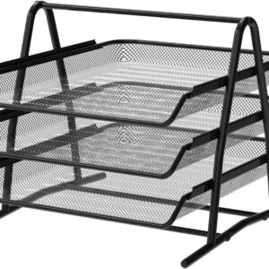 Plateau Organisateur Bureau Detectalia 3 Niveaux Noir