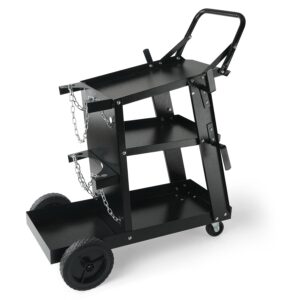 VEVOR Chariot Soudage 3 Étages 181 kg Roues 360°
