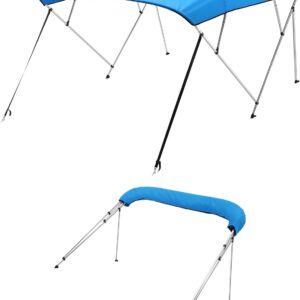 Bimini VEVOR 243x137x228 cm - Toit de bateau résistant bleu